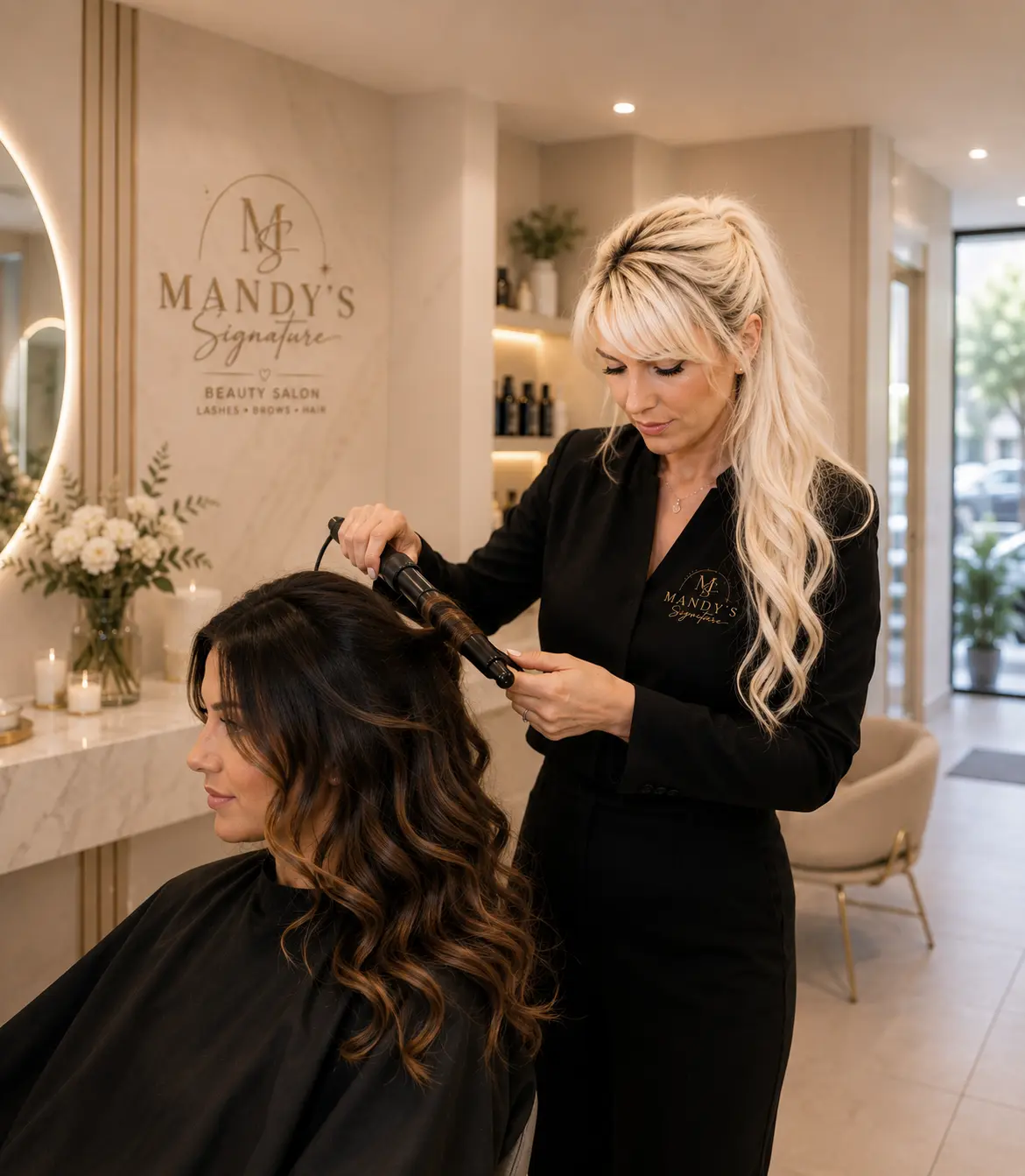 Mandy tijdens een beautybehandeling bij Mandy's Signature in Oldenzaal