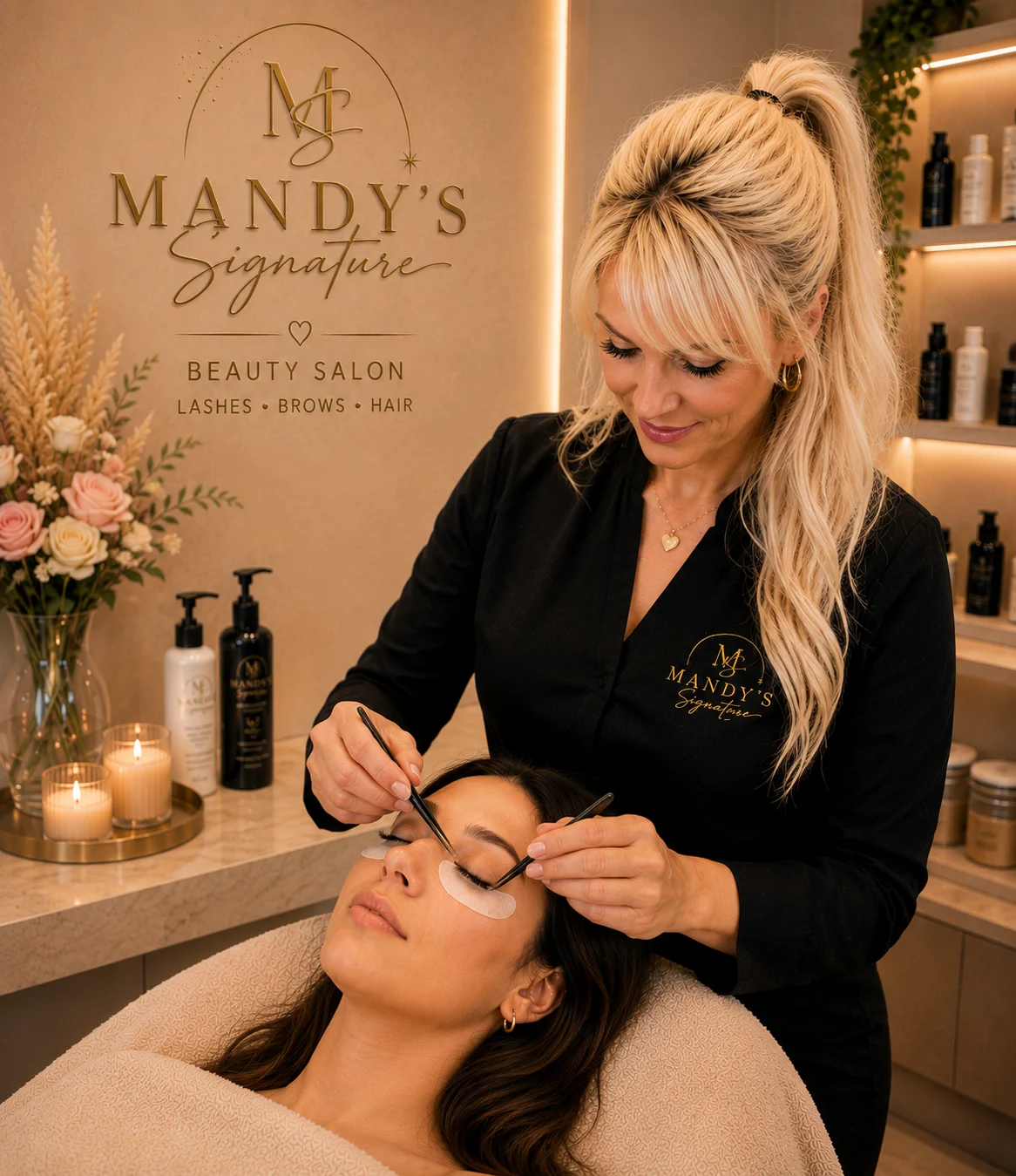 Lashes behandeling bij Mandy's Signature in Oldenzaal